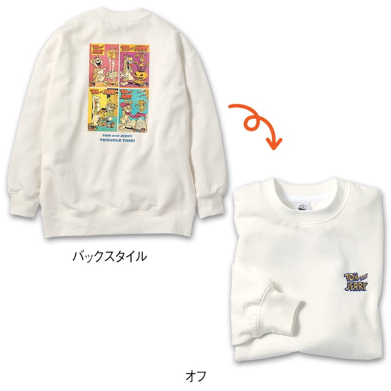 <TOM and JERRY>裏起毛BIGトレーナー