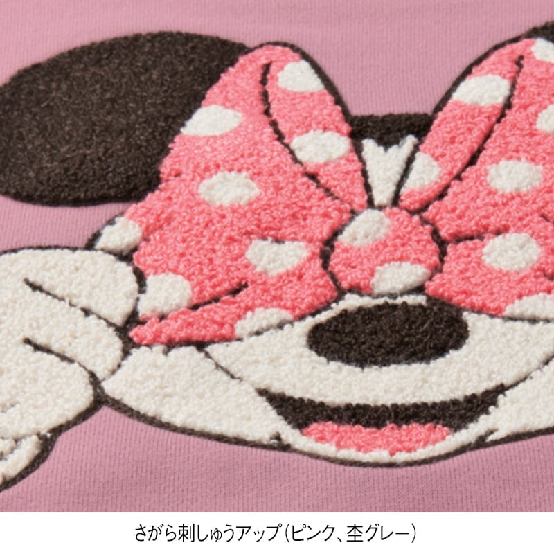 ＜ディズニー＞裏毛サガラ刺繍BIGトレーナー