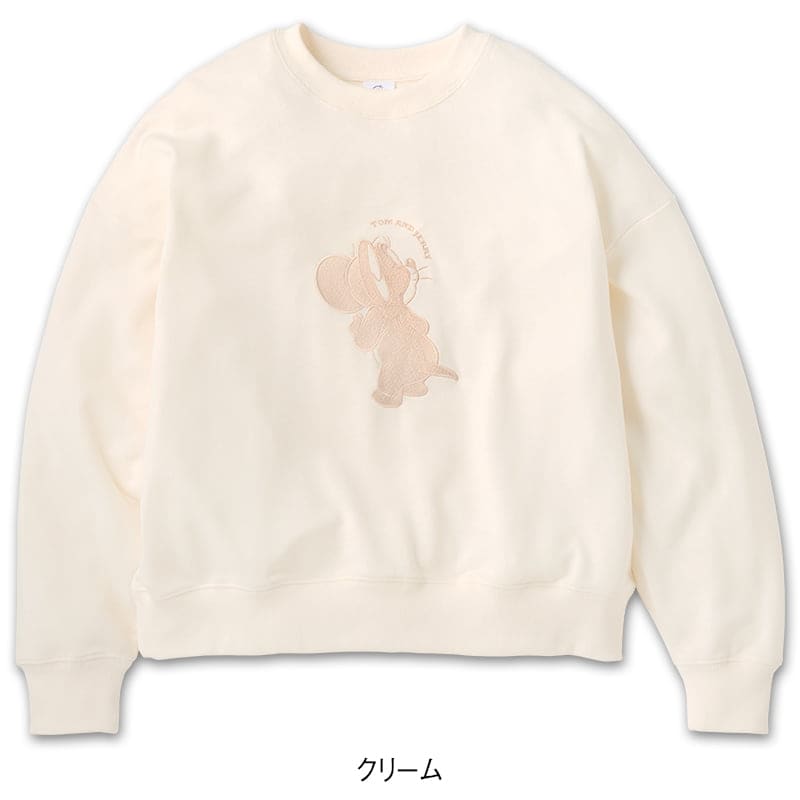 ＜TOM and JERRY＞裏毛ワイドトレーナー