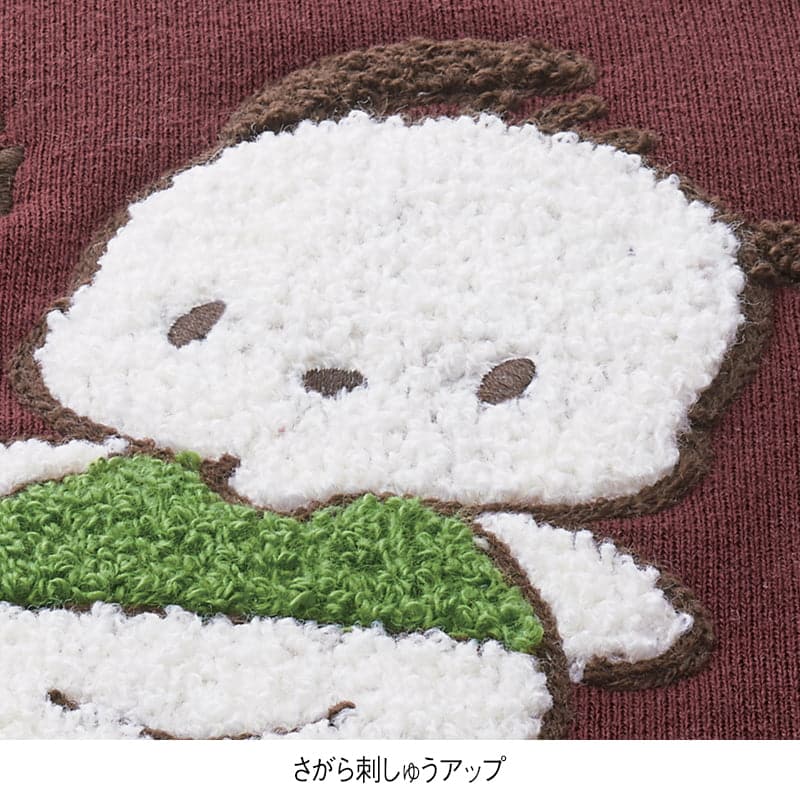 ＜サンリオキャラクターズ＞裏起毛サガラ刺繍BIGトレーナー