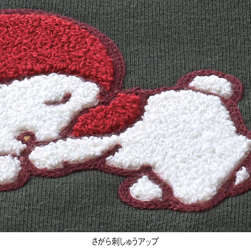 ＜サンリオキャラクターズ＞裏起毛サガラ刺繍BIGトレーナー