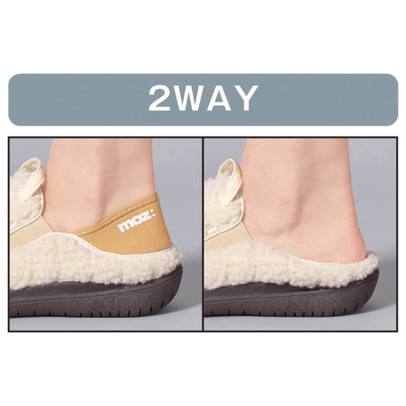 ＜moz＞ 滑りにくい！ボア2WAYスニーカー