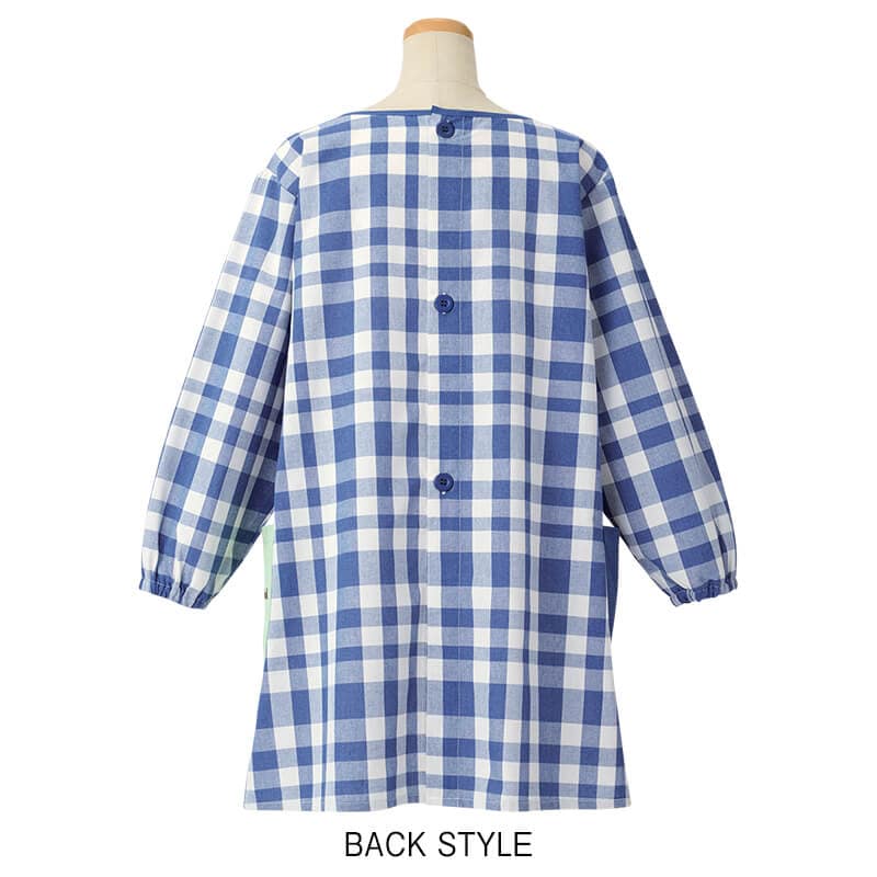 ＜くまのがっこう＞クッキンジャッキーチェック切替えかっぽうぎ