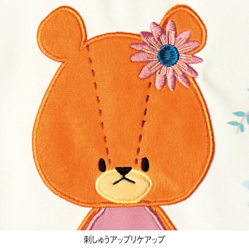 ＜TINY TWIN BEARS＞フラワープリントエプロン