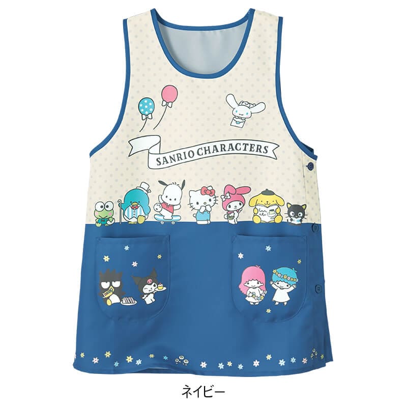 ＜サンリオキャラクターズ＞ドット柄配色エプロン