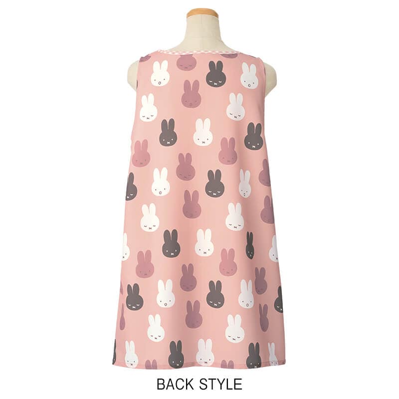 ＜ミッフィー＞フェイスプリント柄エプロン