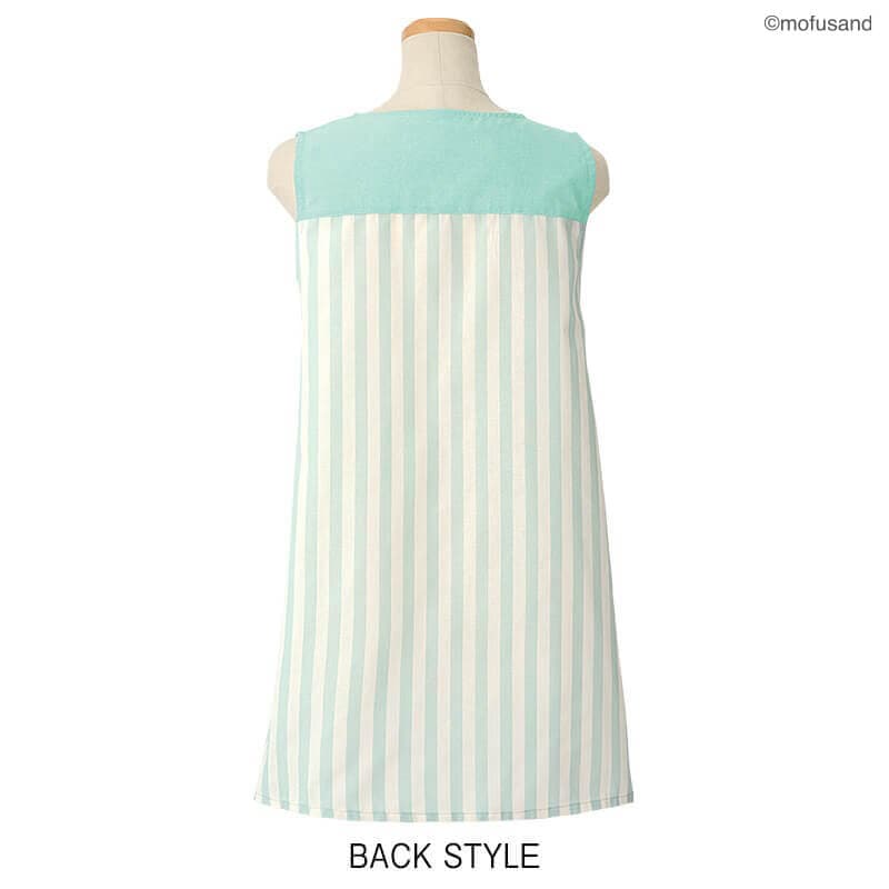 ＜mofusand＞ジンベイザメにゃんストライプ柄エプロン