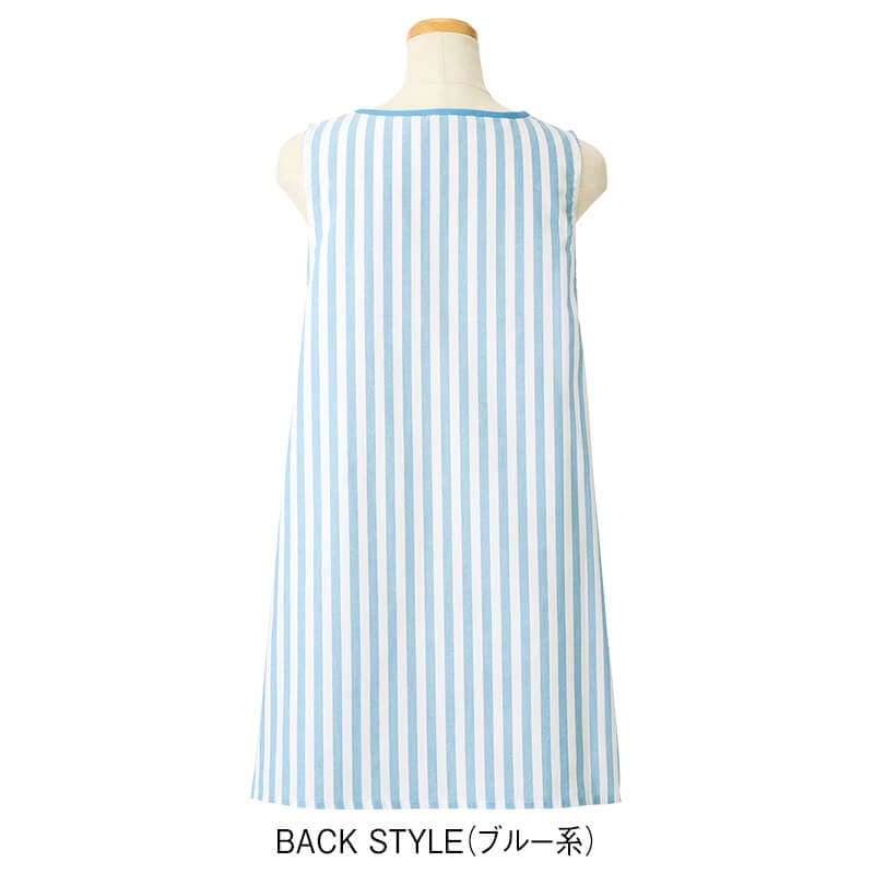 ＜つぶらな瞳のお弁当箱＞胸プリント切替えエプロン