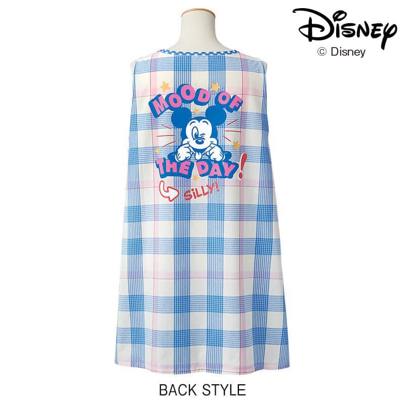 ディズニー＞ミッキー/HAPPYDAYチェック柄エプロン: エプロン