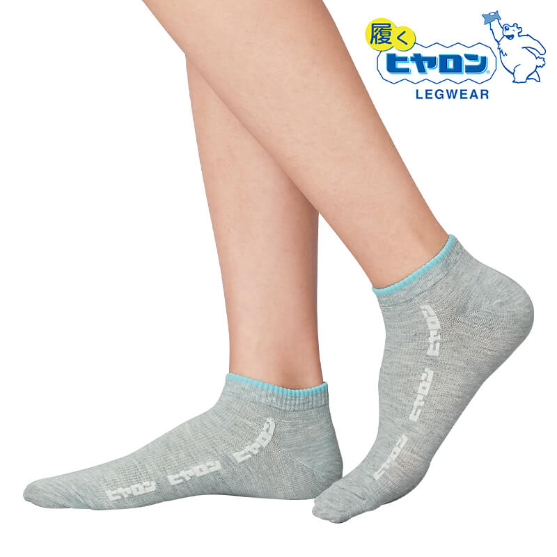 ＜履くヒヤロン＞ロゴスニーカーソックス3足組