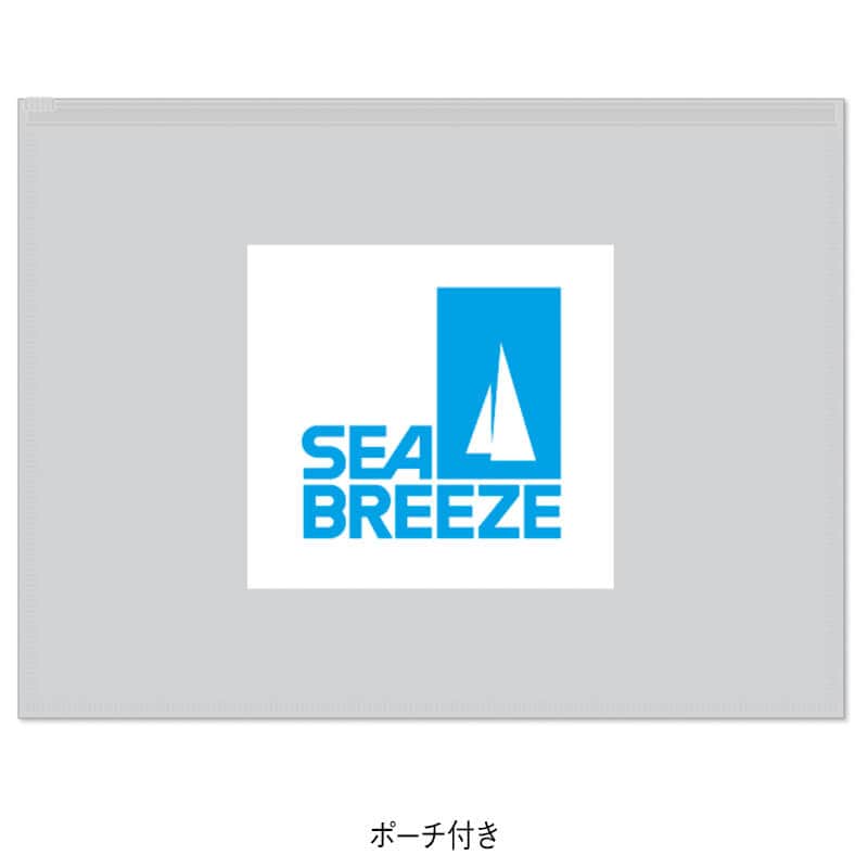 ＜シーブリーズ＞ポーチ付きロゴスニーカーソックス4足組