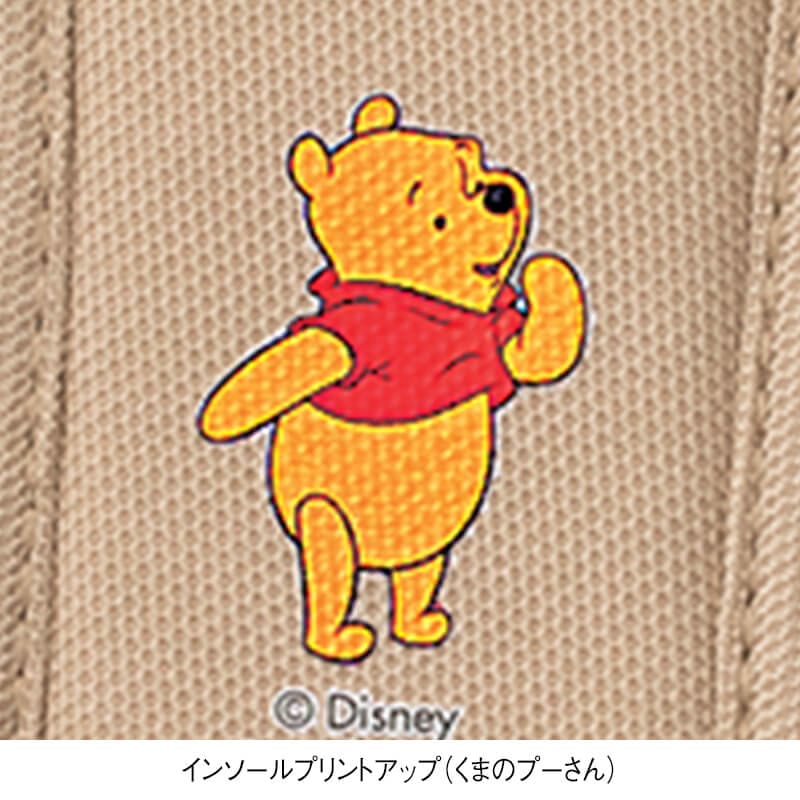 ＜ディズニー＞幅広4E軽量ゴム紐スニーカー