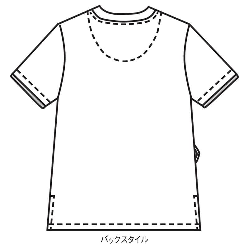 ＜サンリオキャラクターズ＞ポケットプリント＆刺しゅうストレッチスクラブ