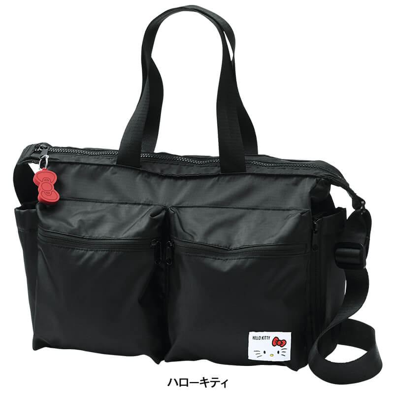 ＜サンリオキャラクターズ＞リボンチャーム付き2WAYトートバッグ