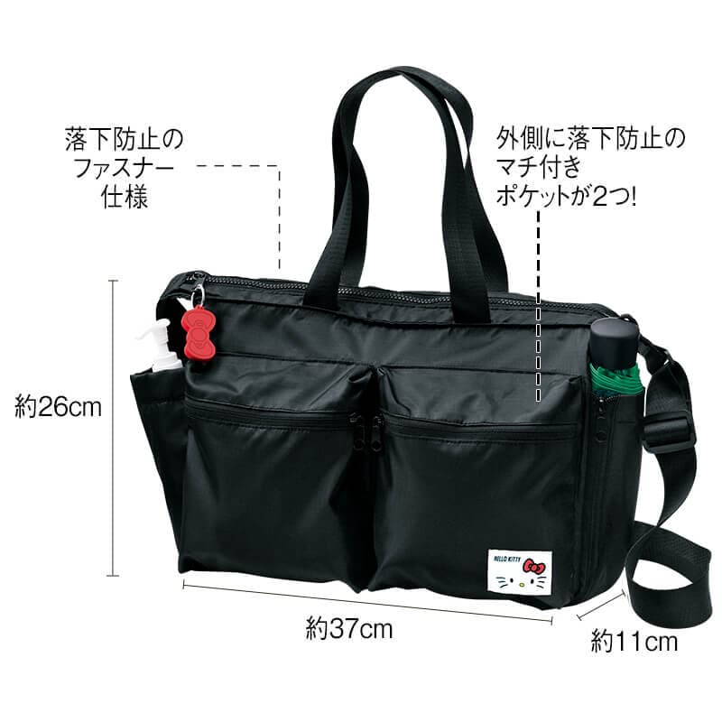 ＜サンリオキャラクターズ＞リボンチャーム付き2WAYトートバッグ