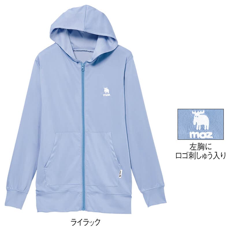 ＜moz＞吸水速乾 UVジップパーカー