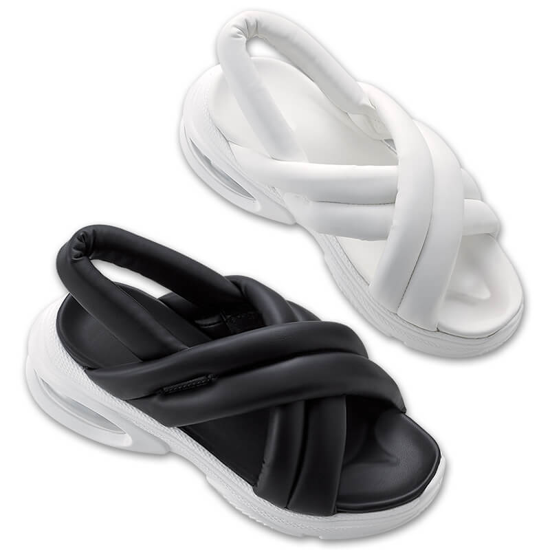 もこもこクロスベルトエアーエアーサンダル