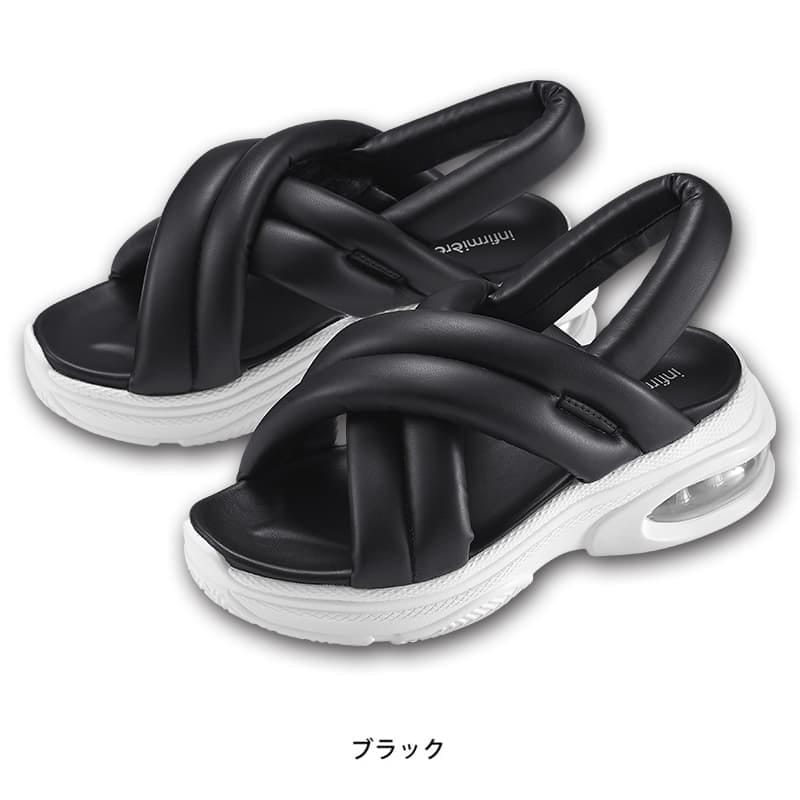 もこもこクロスベルトエアーエアーサンダル