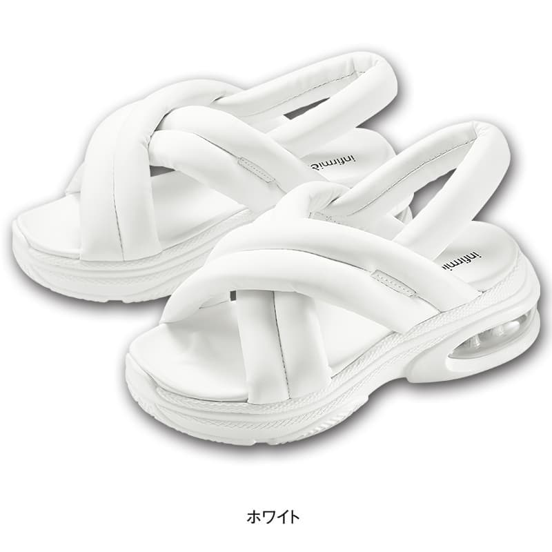 もこもこクロスベルトエアーエアーサンダル