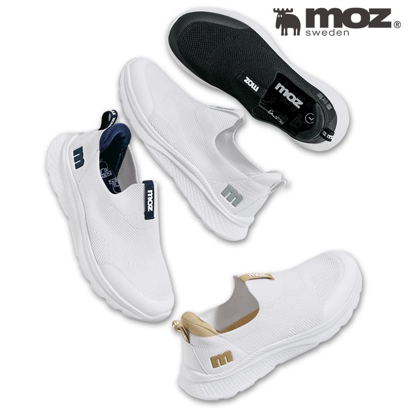 ＜moz＞手を使わず履ける！厚底クッションニットスニーカー(クッション中敷付)