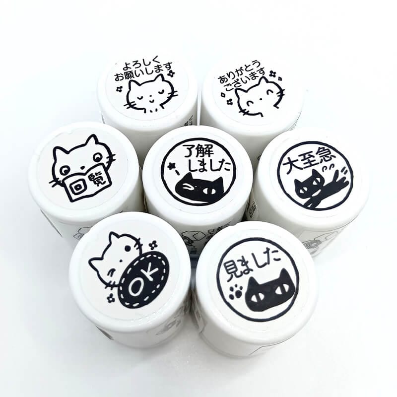 ねこオフィススタンプ 浸透印