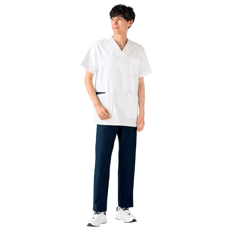 オールシーズン快適！ ストレッチウエスト総ゴムストレートパンツ(男女兼用)