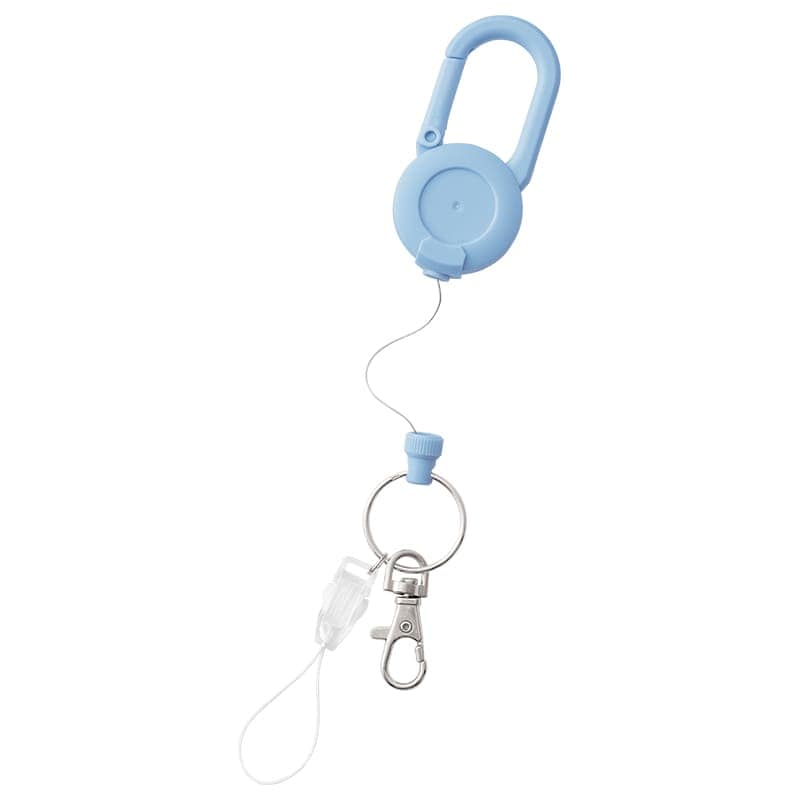 松葉＆フック付き 大きめカラビナリール