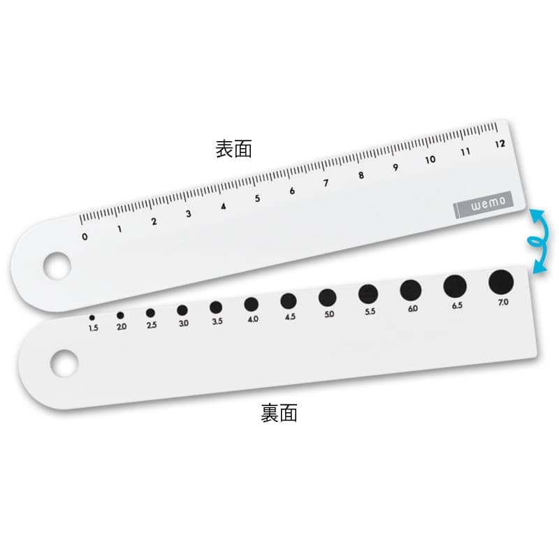 wemo ウェアラブルメモ 油性マジックで書いて消せる創部スケール