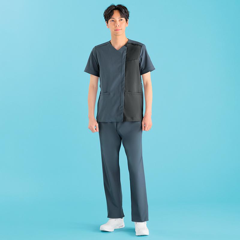 <uka medical uniform study>ストレッチ総ゴムパンツ(男女兼用) UM702