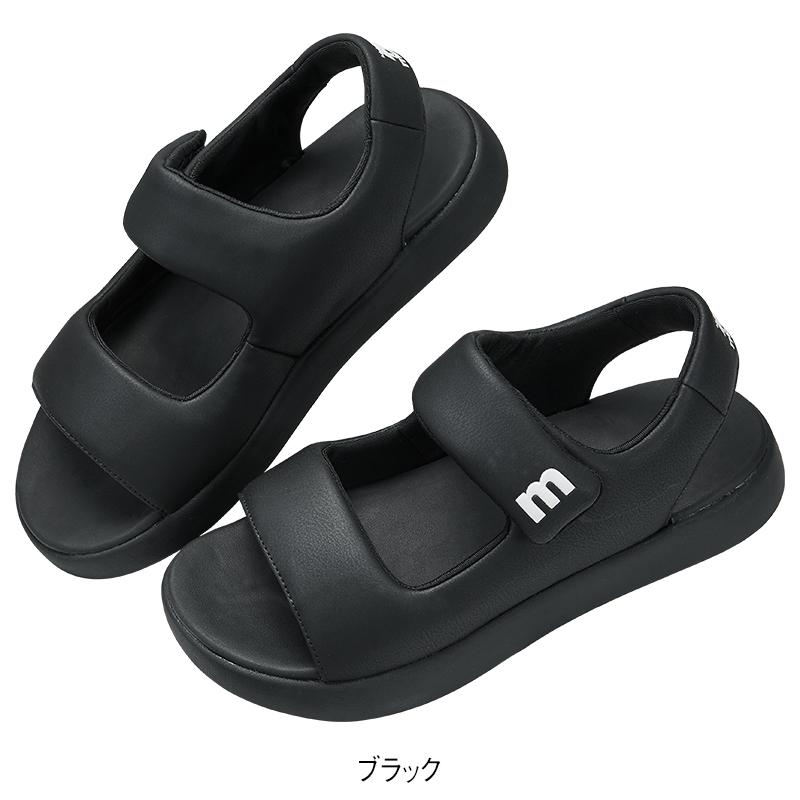 <moz>ぷっくりデザインスポーツサンダル