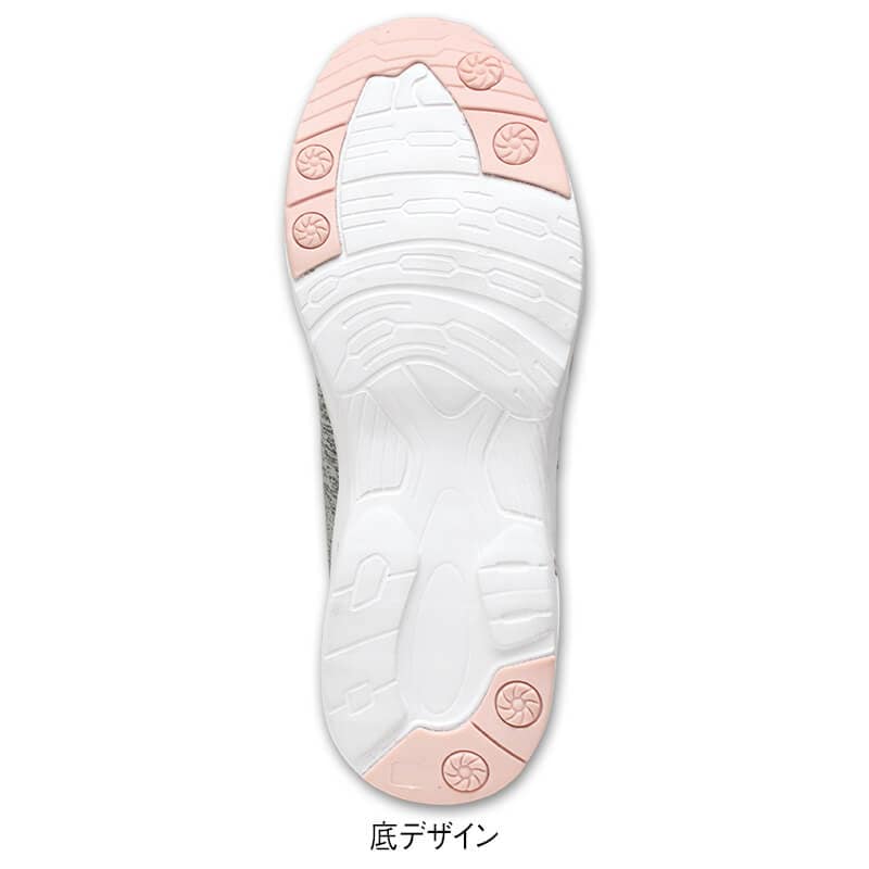 <moz>手を使わず履ける!ゴムひもデザインエアーシューズ(低反発中敷付き)