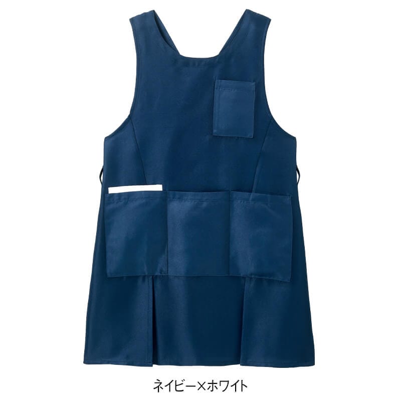 サッと被れて収納たっぷり!ダブルスリットタスキ型エプロン