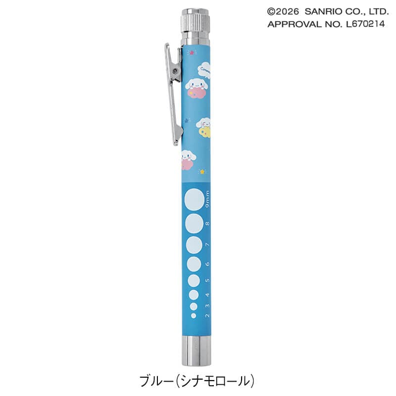 <サンリオキャラクターズ>スリム回転式スイッチ白色LEDペンライト