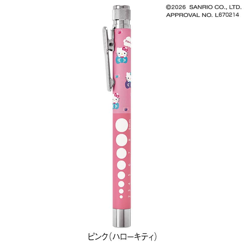 <サンリオキャラクターズ>スリム回転式スイッチ白色LEDペンライト