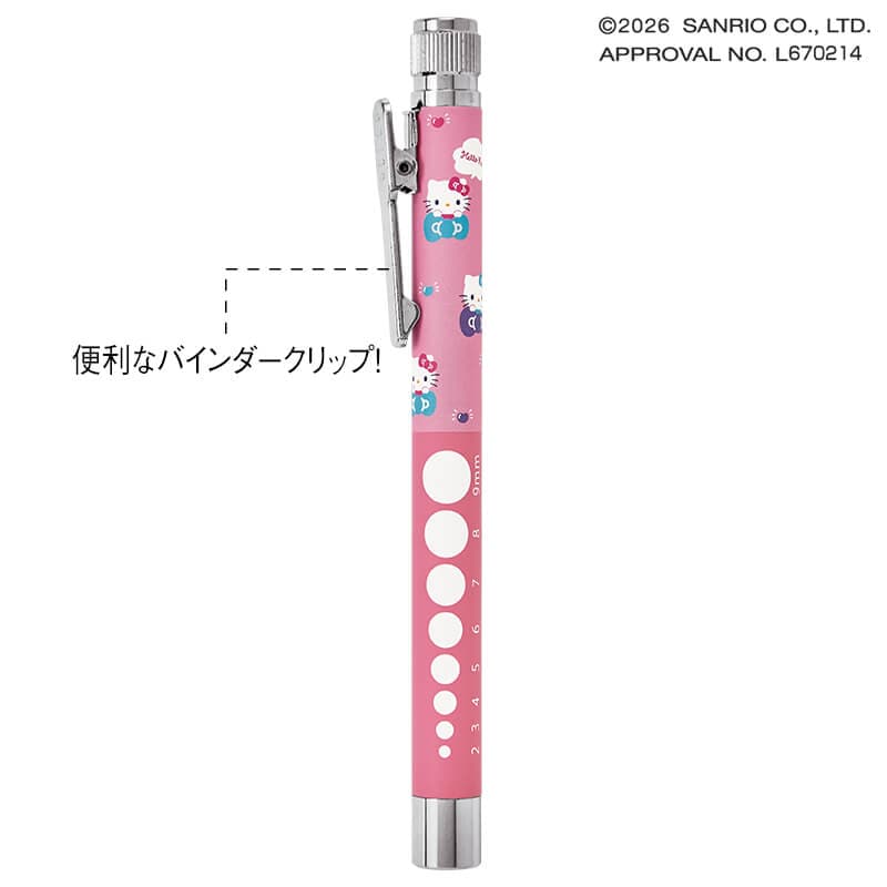 <サンリオキャラクターズ>スリム回転式スイッチ白色LEDペンライト