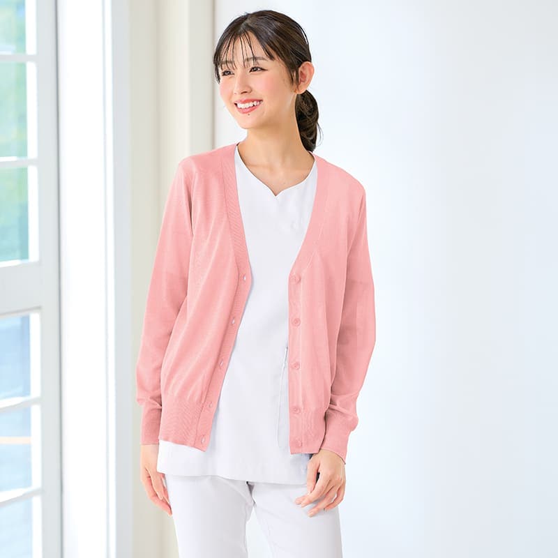 ICECLEAN LightUV対策・抗ピルクールウォッシャブルニットカーディガン