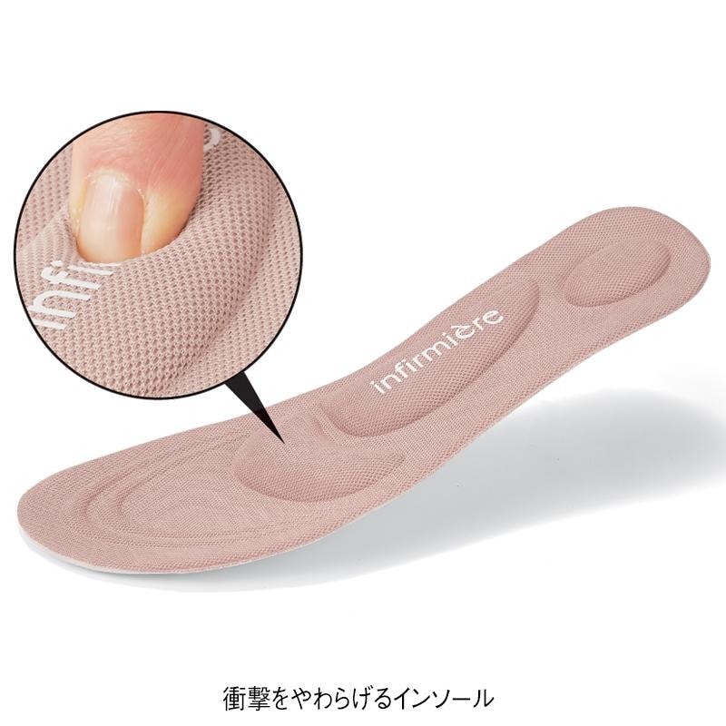 手を使わず履ける 幅広4Eらくすらステップシューズ(クッション中敷き付き)