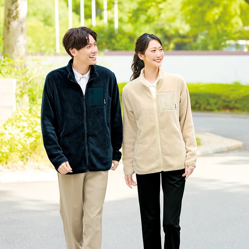 <moz>ふんわり柔らかフリースジャケット(男女兼用)
