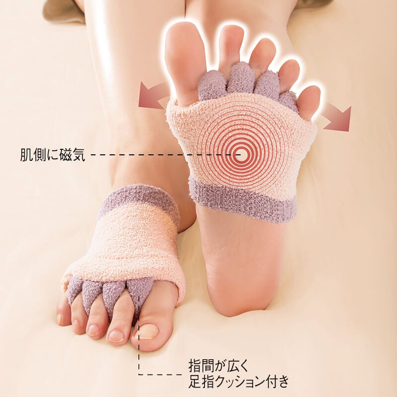 Bloom me 磁気付き足指サポーター