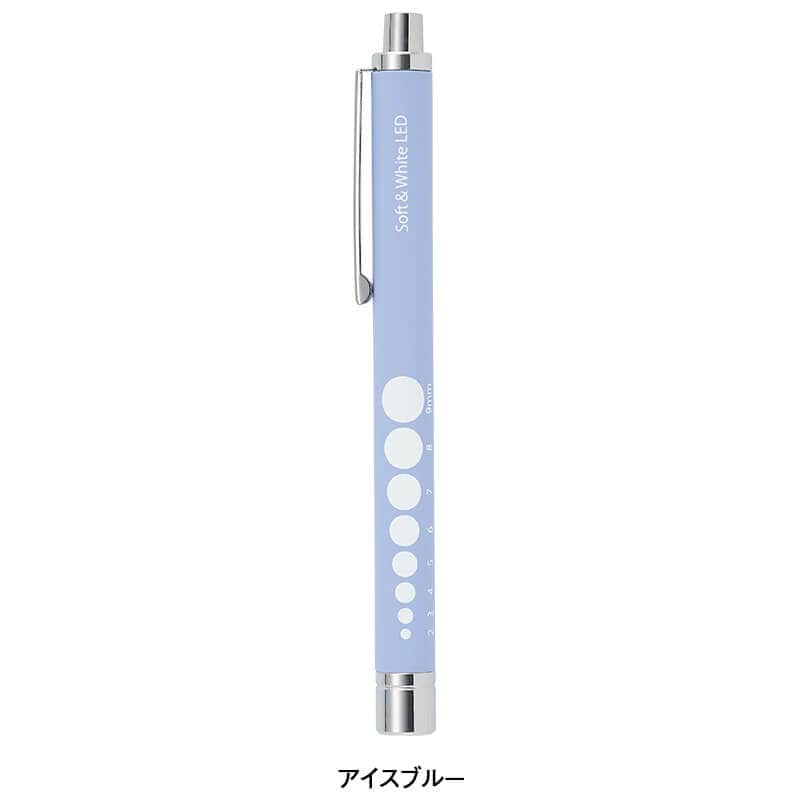 ノック式2色切替スリムペンライト