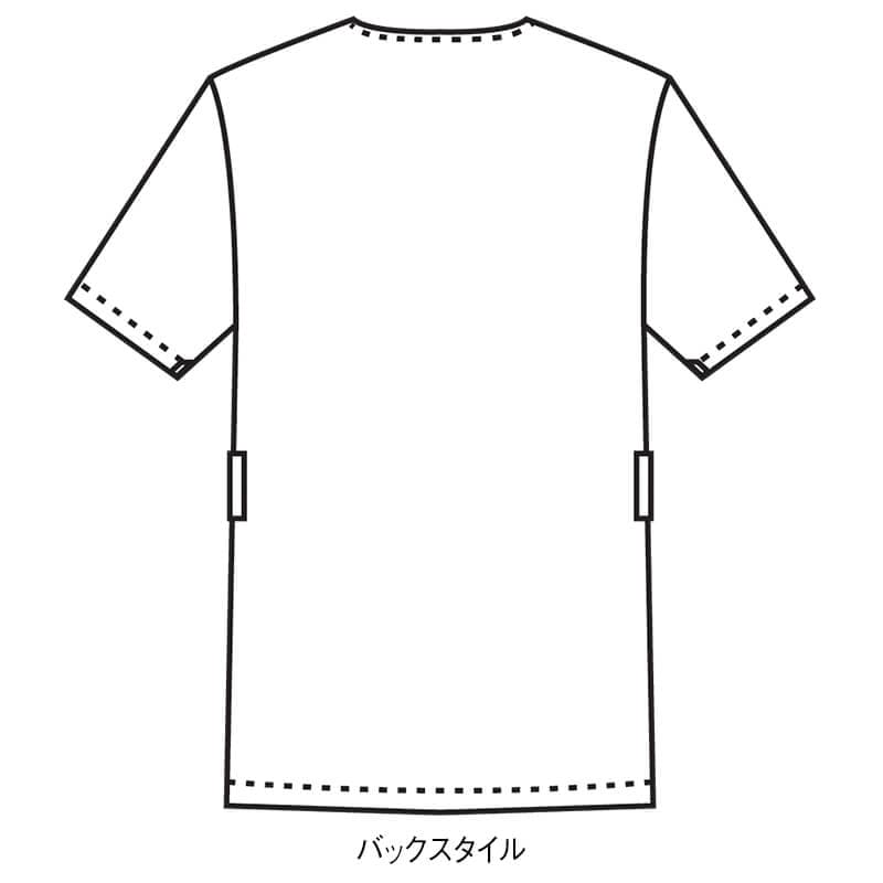 <コムサ>Vネック前開きストレッチジャケット(男女兼用)