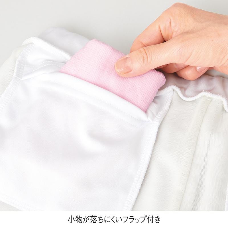 パウダーストレッチ 内側バックポケット仕様ウエスト総ゴムストレートパンツ