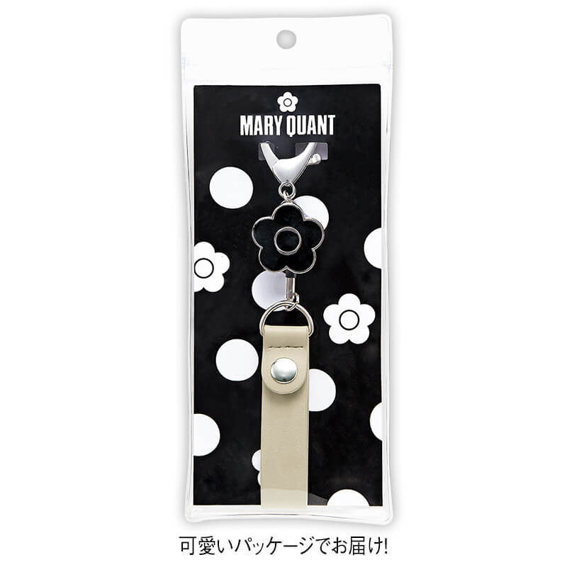 <マリークワント>フック式合皮テープホルダーチャーム付き