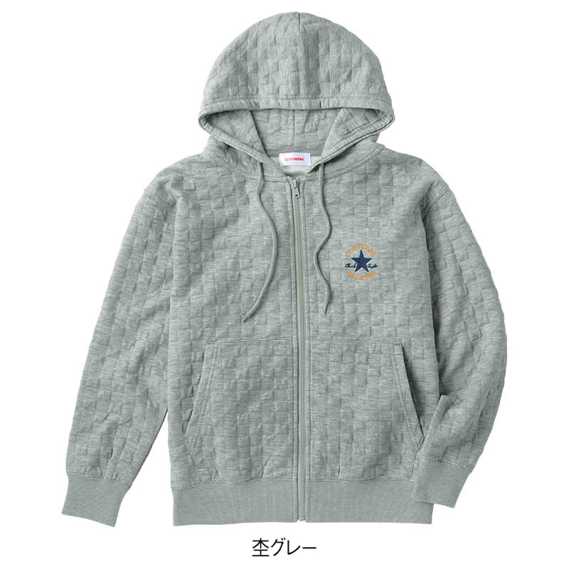 ＜CONVERSE＞薄綿ジャガードフルZIPパーカー