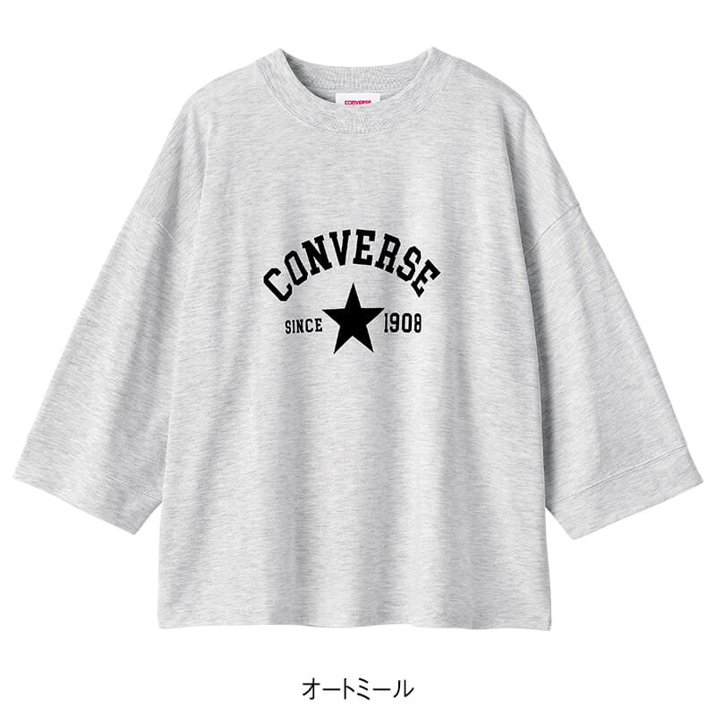 ＜CONVERSE＞天竺8分袖Tシャツ