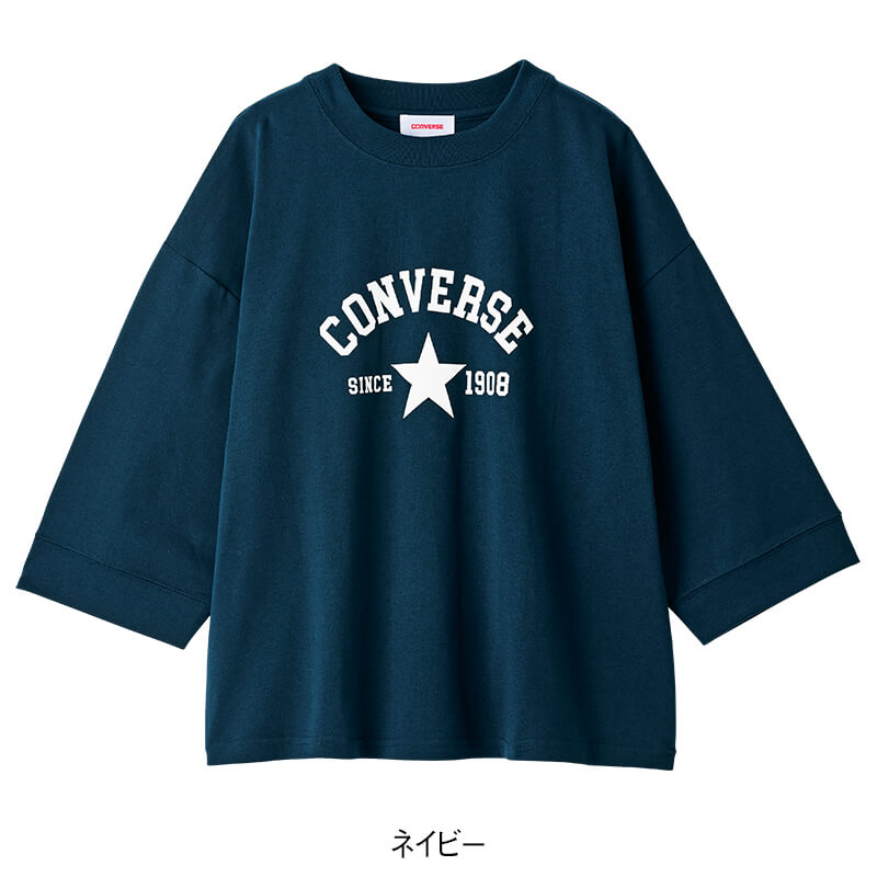 ＜CONVERSE＞天竺8分袖Tシャツ