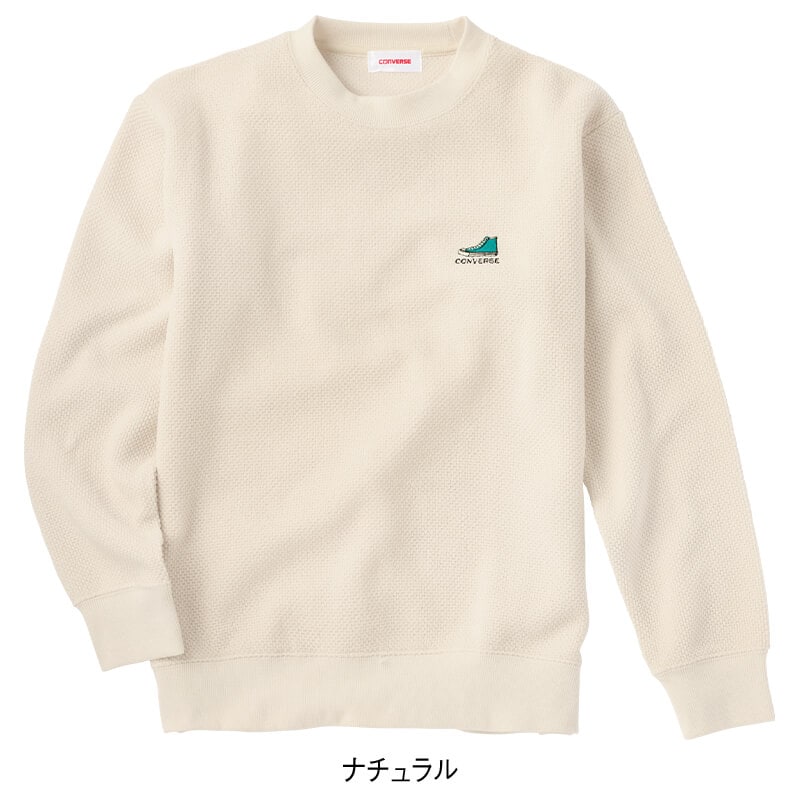 ＜CONVERSE＞ポリモールシューズ刺繍スウェット