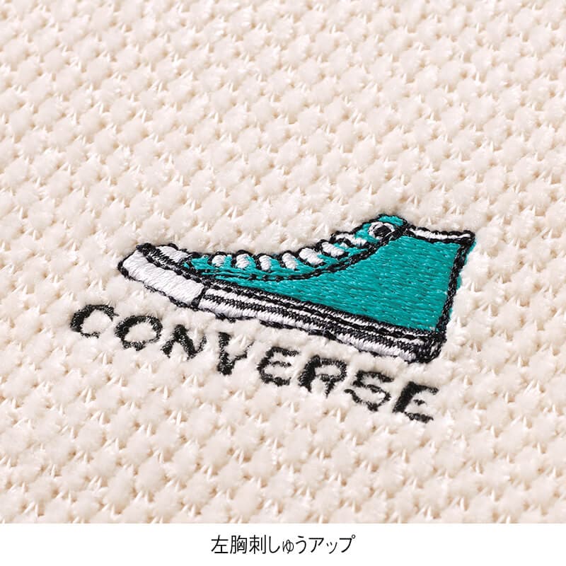 ＜CONVERSE＞ポリモールシューズ刺繍スウェット
