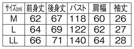 ＜CONVERSE＞天竺ルーズプルオーバーのサイズ表