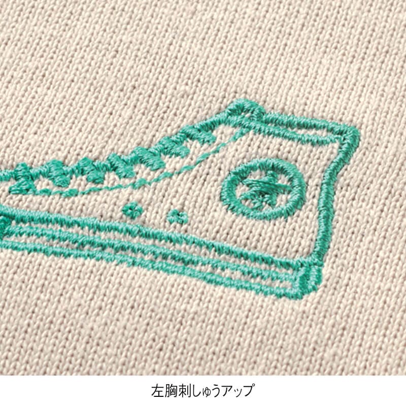 ＜CONVERSE＞配色ステッチ8分袖Tシャツ